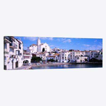 Buildings On The Waterfront, Cadaques, Costa Brava, Spain Canvas Print #PIM898} by Panoramic Images Canvas Print
