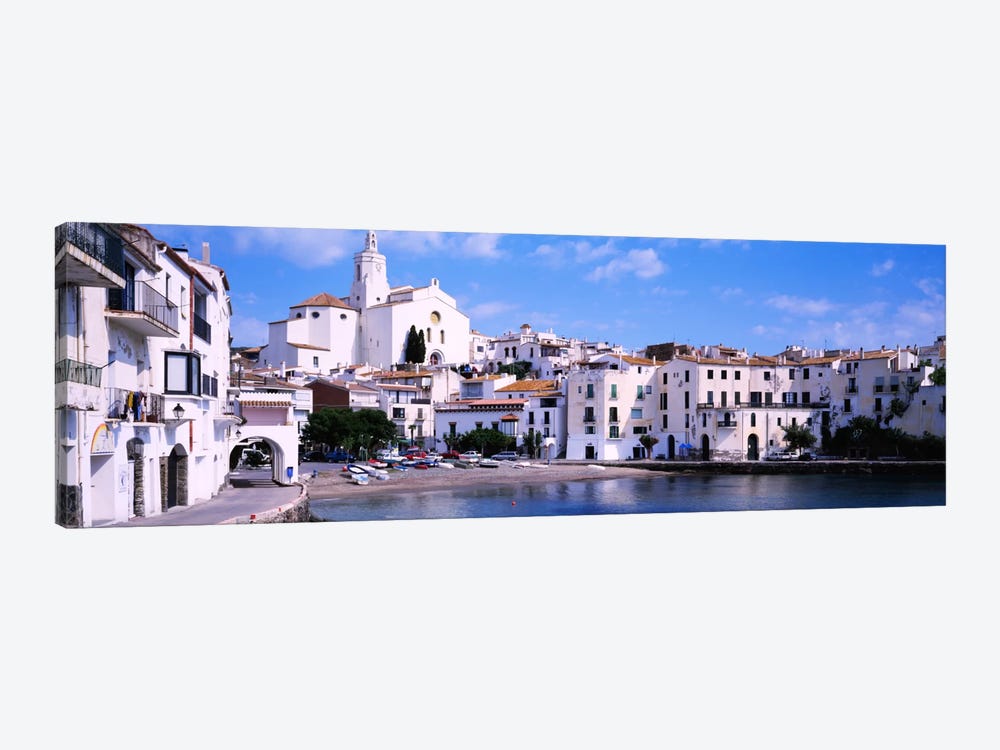 Buildings On The Waterfront, Cadaques, Costa Brava, Spain by Panoramic Images 1-piece Canvas Artwork