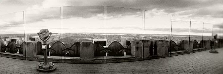 Coin-operated binoculars on the top of a building, Rockefeller Center, Manhattan, New York City, New York State, USA by Panoramic Images wall art