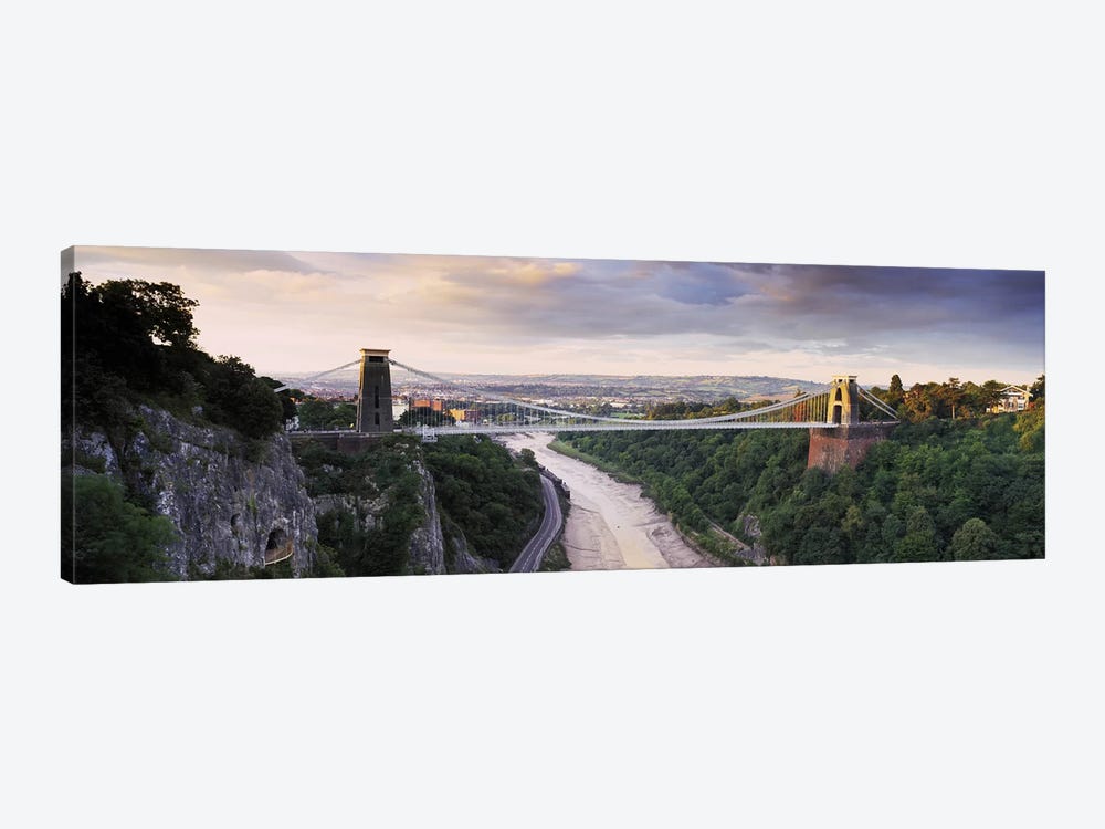 Clifton Suspension Bridge, Avon Gorge, Bristol, England by Panoramic Images 1-piece Canvas Wall Art