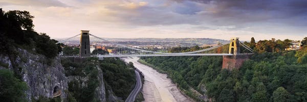 Bristol: Clifton Suspension Bridge, Avon Gorge, Bristol, England by Panoramic Images