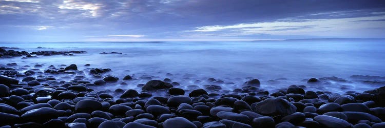 Stoney Coastal Landscape, Westward Ho!, Devon, South West, England, United Kingdom