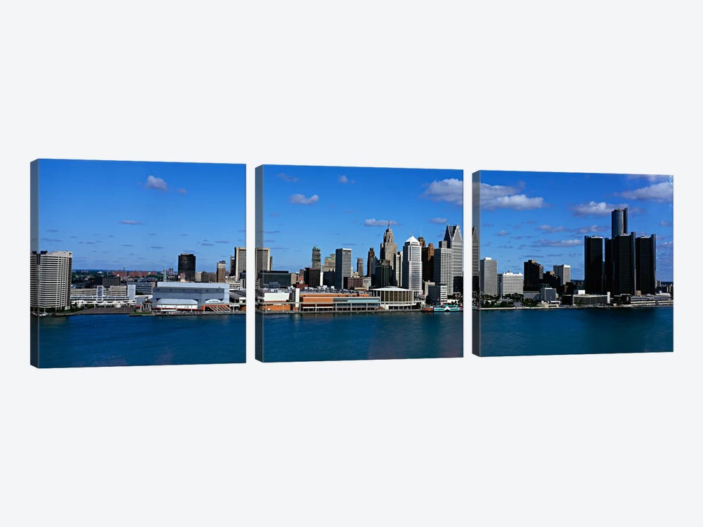 USAMichigan, Detroit by Panoramic Images 3-piece Canvas Art Print