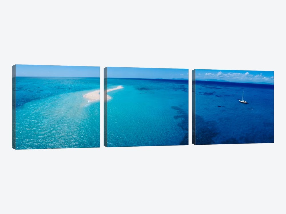 Great Barrier Reef, Queensland, Australia  by Panoramic Images 3-piece Canvas Artwork