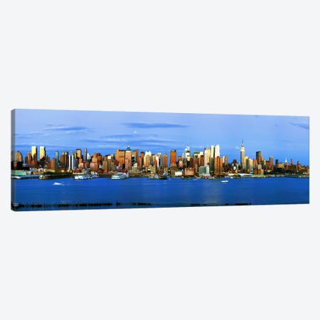 Skyscrapers in a city, Manhattan, New York City, New York State, USA #2 Canvas Print #PIM9001} by Panoramic Images Canvas Artwork