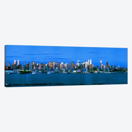 Skyscrapers in a city, Manhattan, New York City, New York State, USA #3 Canvas Print #PIM9003} by Panoramic Images Canvas Art