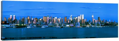 Skyscrapers in a city, Manhattan, New York City, New York State, USA #3 Canvas Art Print - New York Art
