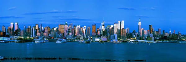 Manhattan: Skyscrapers in a city, Manhattan, New York City, New York State, USA #3 by Panoramic Images
