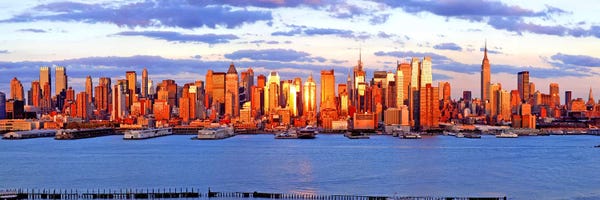 Manhattan: Skyscrapers in a city, Manhattan, New York City, New York State, USA #4 by Panoramic Images