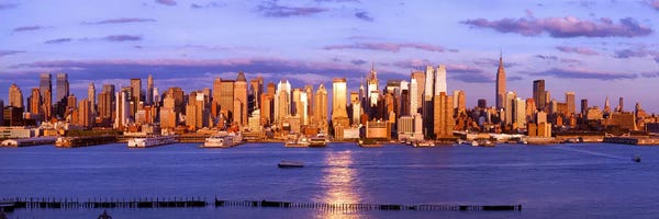 New York City Skylines: Skyscrapers in a city, Manhattan, New York City, New York State, USA #5 by Panoramic Images