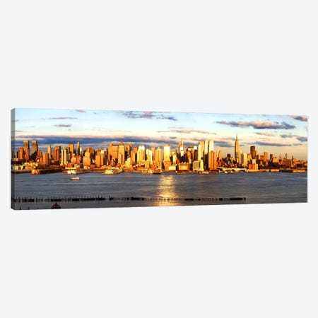 Skyscrapers in a city, Manhattan, New York City, New York State, USA #6 Canvas Print #PIM9006} by Panoramic Images Art Print