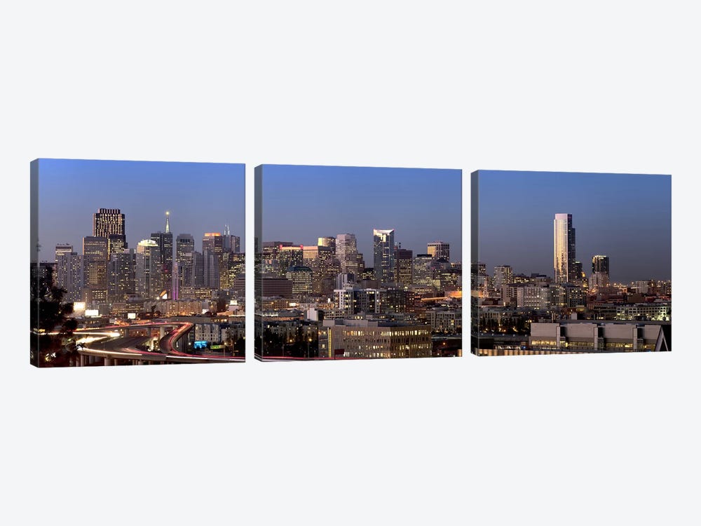 Buildings in a city, San Francisco, California, USA 2010 #2 by Panoramic Images 3-piece Canvas Artwork