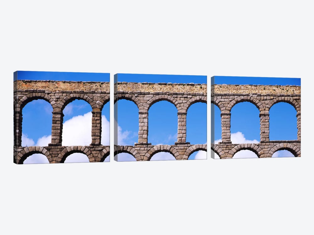 Roman Aqueduct, Segovia, Spain by Panoramic Images 3-piece Art Print