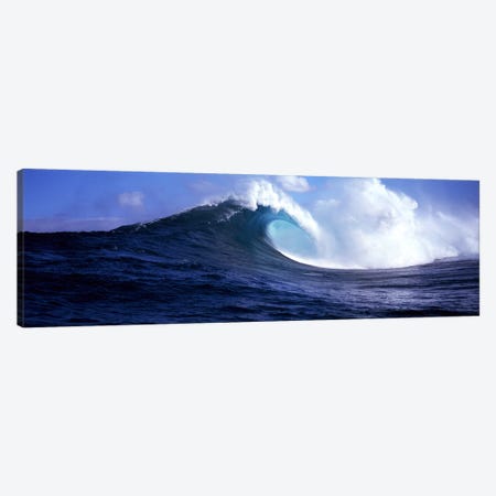 A Plunging Breaker, Near Maui, Hawaii, USA Canvas Print #PIM9048} by Panoramic Images Canvas Wall Art