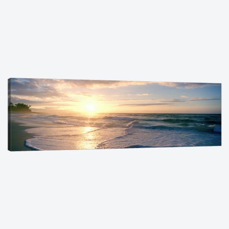 Sunset over the sea Canvas Print #PIM9055} by Panoramic Images Canvas Art