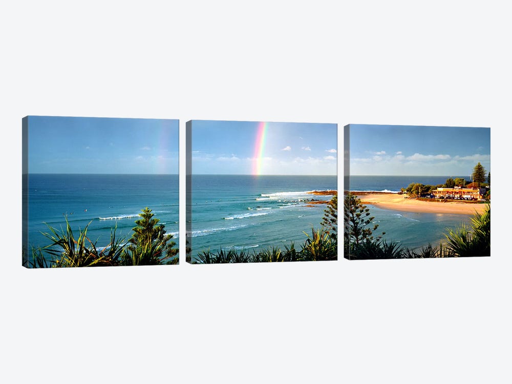 Rainbow over the sea by Panoramic Images 3-piece Art Print