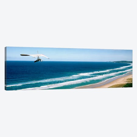 Hang glider over the sea Canvas Print #PIM9074} by Panoramic Images Canvas Artwork