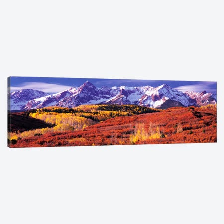 Autumn Mountainside Landscape Featuring Sneffels Range, San Miguel County, Colorado, USA Canvas Print #PIM9092} by Panoramic Images Canvas Art Print