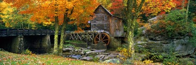 Glade Creek Grist Mill, Babcock State Park, Fayette County, West Virginia, USA by Panoramic Images framed canvas print