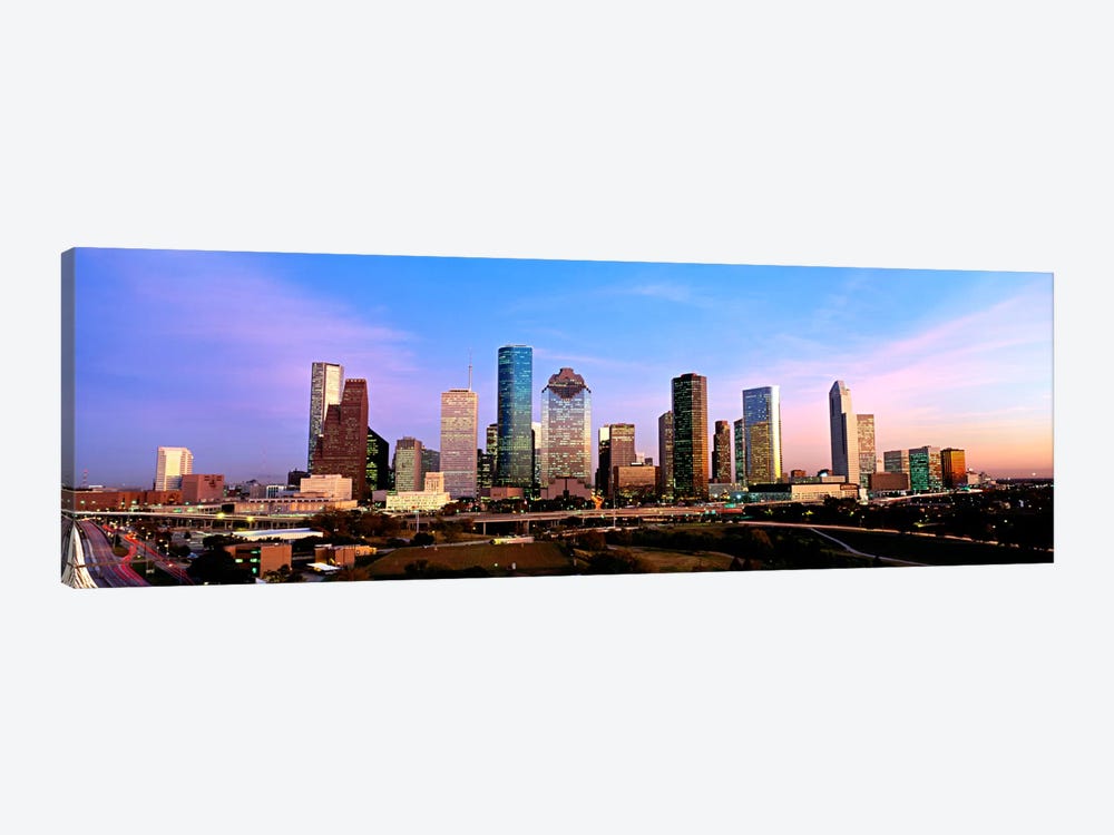 USATexas, Houston, twilight by Panoramic Images 1-piece Canvas Art Print
