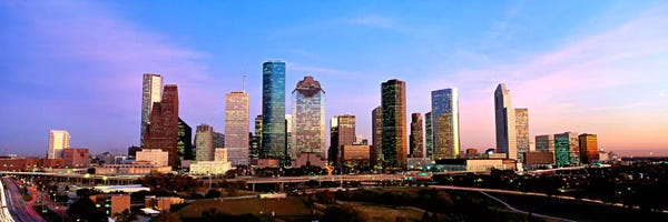 Urban: USATexas, Houston, twilight by Panoramic Images