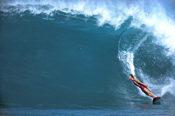 Action Shots: Man surfing in the sea by Panoramic Images