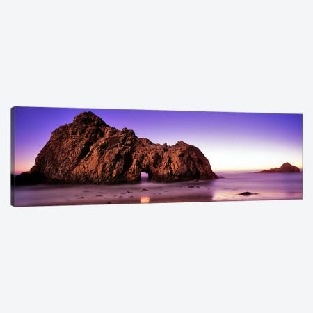 Rock formations on the beach, Pfeiffer Beach, Big Sur, California, USA Canvas Print #PIM9124} by Panoramic Images Canvas Wall Art