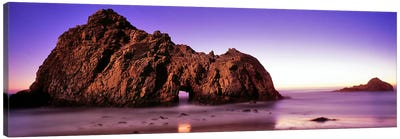 Rock formations on the beach, Pfeiffer Beach, Big Sur, California, USA Canvas Art Print - Big Sur Art