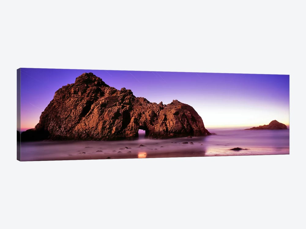 Rock formations on the beach, Pfeiffer Beach, Big Sur, California, USA by Panoramic Images 1-piece Canvas Wall Art