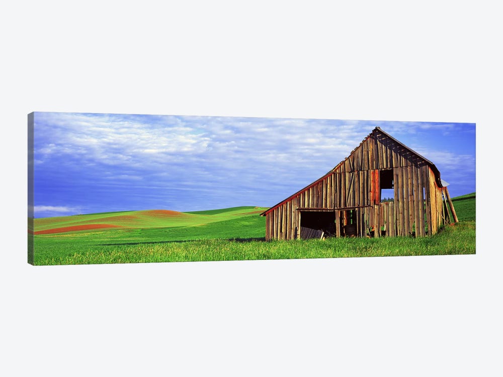 Dilapidated barn in a farm, Palouse, Whitman County, Washington State, USA by Panoramic Images 1-piece Art Print