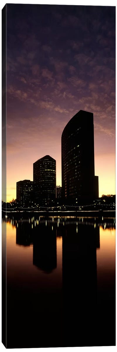 Buildings at the waterfront, Lake Merritt, Oakland, Alameda County, California, USA Canvas Art Print - Other