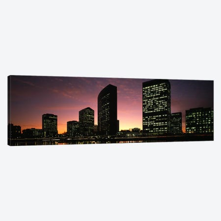 Buildings at the waterfront, Oakland, Alameda County, California, USA Canvas Print #PIM9162} by Panoramic Images Canvas Print