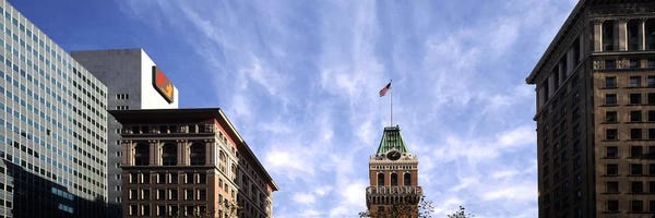 Oakland: Buildings in a city, Tribune Tower, Oakland, Alameda County, California, USA by Panoramic Images
