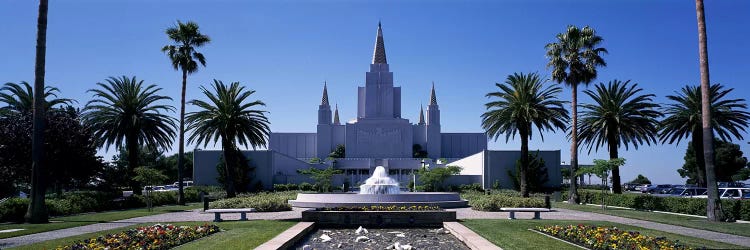 Formal garden in front of a temple, Oakland Temple, Oakland, Alameda County, California, USA #2