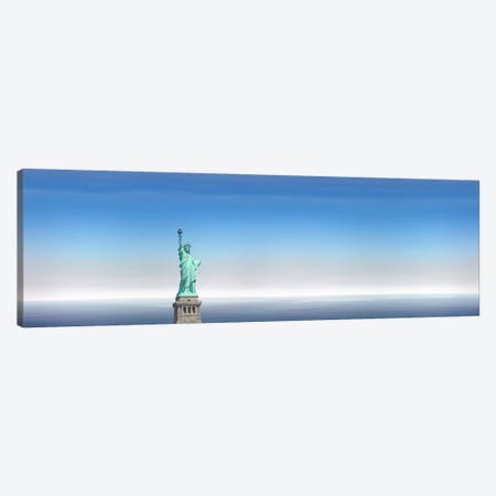 Low angle view of a statue, Statue Of Liberty, Manhattan, New York City, New York State, USA Canvas Print #PIM9178} by Panoramic Images Canvas Art