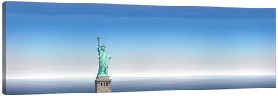 Low angle view of a statue, Statue Of Liberty, Manhattan, New York City, New York State, USA Canvas Art Print - Statue of Liberty Art