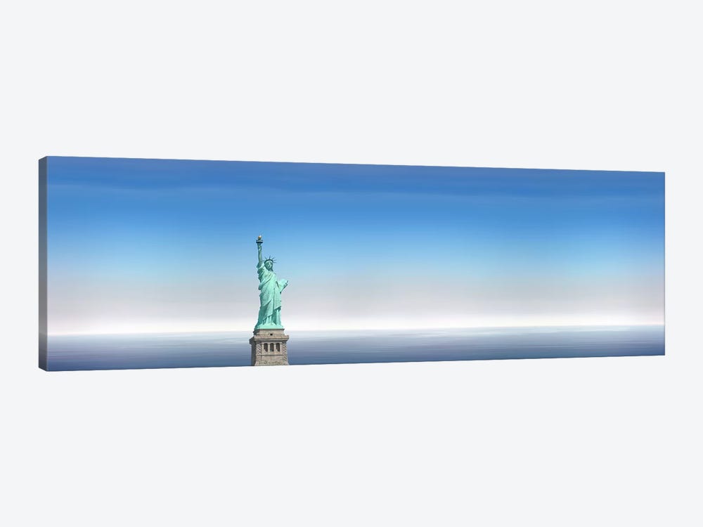 Low angle view of a statue, Statue Of Liberty, Manhattan, New York City, New York State, USA by Panoramic Images 1-piece Canvas Print