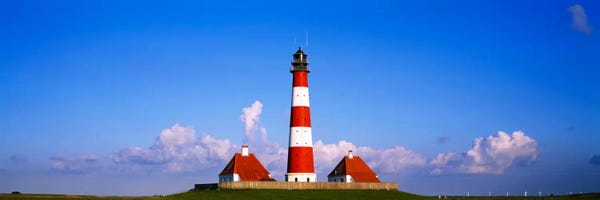 Schleswig-Holstein: Westerheversand Lighthouse, Nordfriesland, Schleswig-Holstein, Germany by Panoramic Images