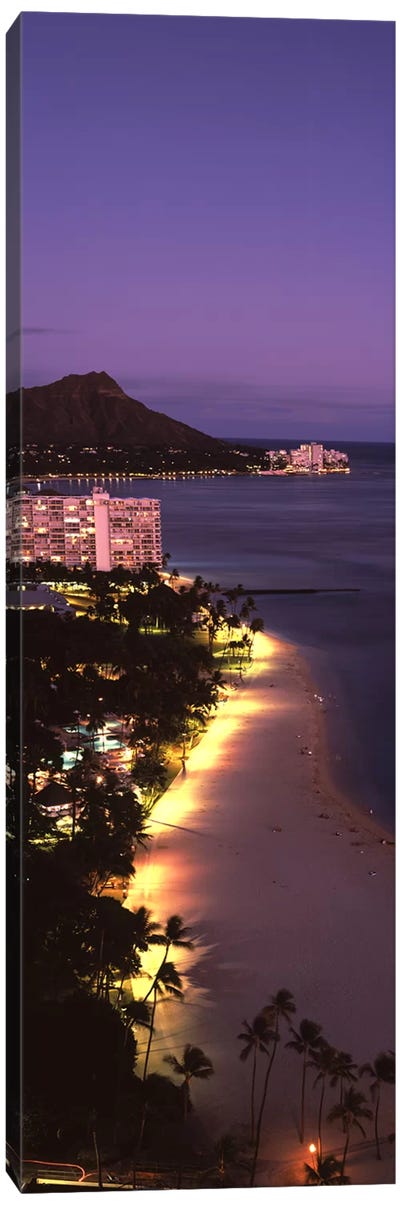 Buildings at the waterfront, Honolulu, Oahu, Honolulu County, Hawaii, USA #2 Canvas Art Print - Honolulu