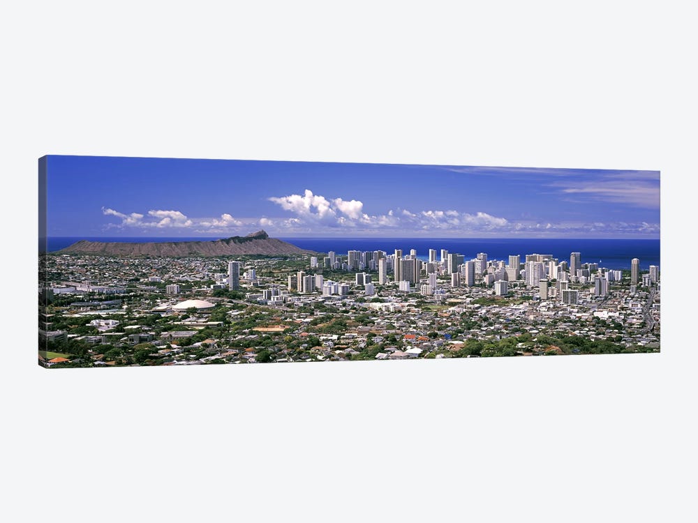 High angle view of a city, Honolulu, Oahu, Honolulu County, Hawaii, USA 2010 #5 by Panoramic Images 1-piece Art Print
