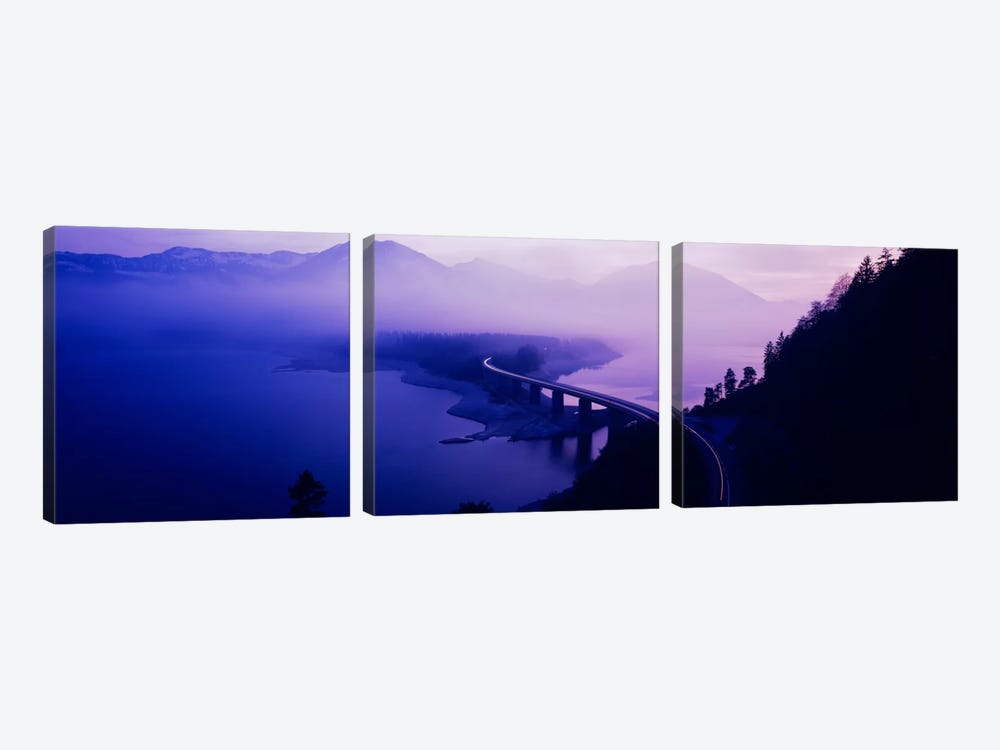 Twilight road Germany by Panoramic Images 3-piece Canvas Wall Art