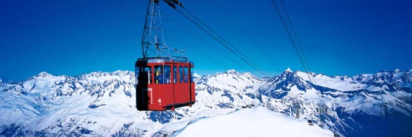 Switzerland: Cable Car Andermatt Switzerland by Panoramic Images
