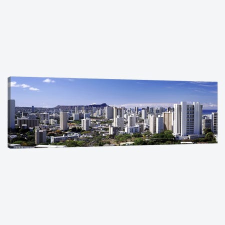 High angle view of a city, Honolulu, Oahu, Honolulu County, Hawaii, USA 2010 #7 Canvas Print #PIM9200} by Panoramic Images Canvas Art