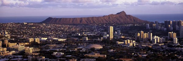 Oahu: High angle view of a cityHonolulu, Oahu, Honolulu County, Hawaii, USA by Panoramic Images