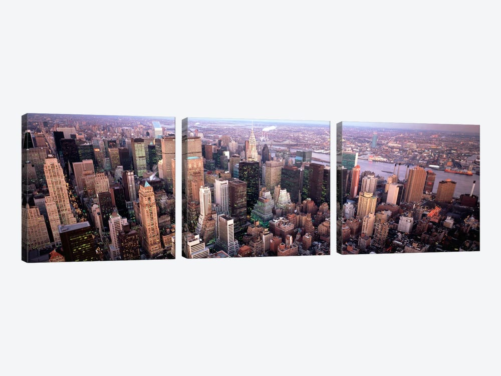 New York NY USA by Panoramic Images 3-piece Canvas Artwork