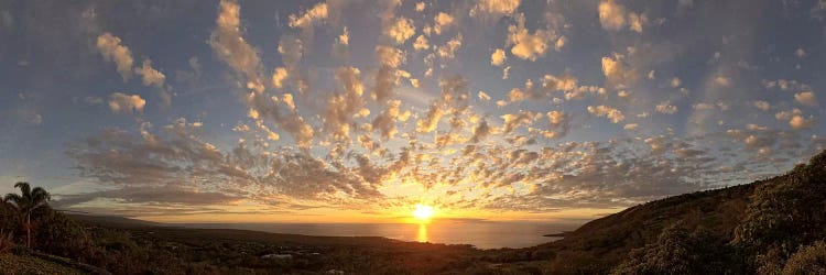 Sunset over the Pacific ocean, Kealakekua Bay, Kona Coast, Kona, Hawaii, USA