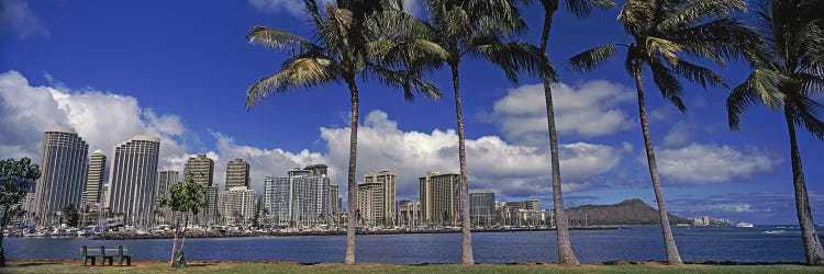 Skyscrapers at the waterfront, Honolulu, Hawaii, USA 2010