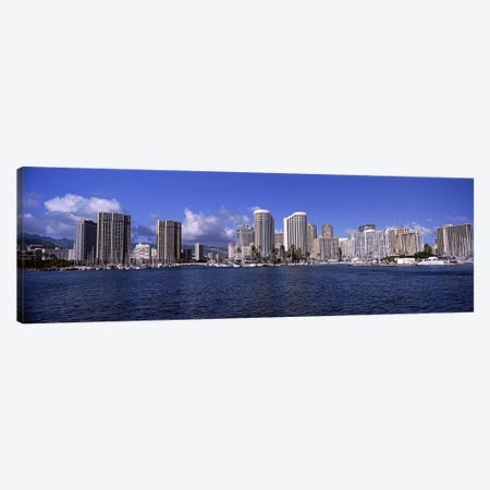 Skyscrapers at the waterfront, Honolulu, Hawaii, USA 2010 #2 Canvas Print #PIM9218} by Panoramic Images Canvas Art Print