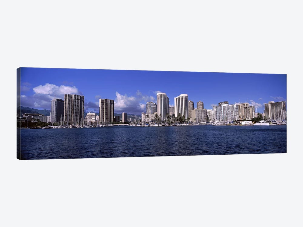 Skyscrapers at the waterfront, Honolulu, Hawaii, USA 2010 #2 by Panoramic Images 1-piece Art Print