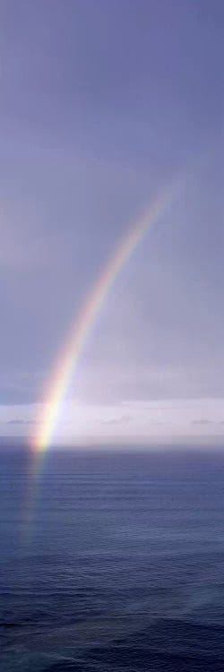 Rainbow over ocean, Honolulu, Oahu, Hawaii, USA